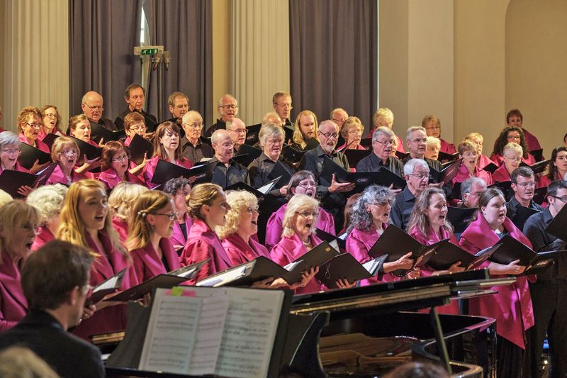The Cheltenham Bach Choir performing their ‘Sound of Musicals’ concert at Pittville Pump Room last Summer
