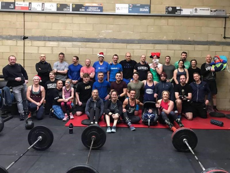 Members of CrossFit Cheltenham at a recent fundraising workout at the gym