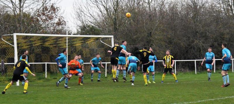 Gala Wilton (yellow and black) on the attack against Stonehouse Town. Picture, Pete Langley