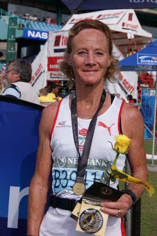 Angie Sadler was first lady in the 50+ Comrades 2010