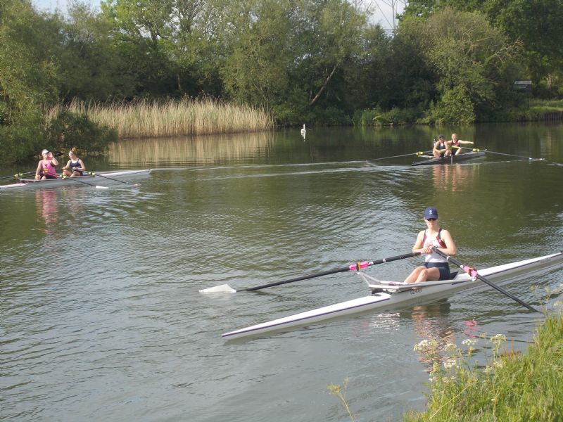 The women’s section at Gloucester Rowing Club