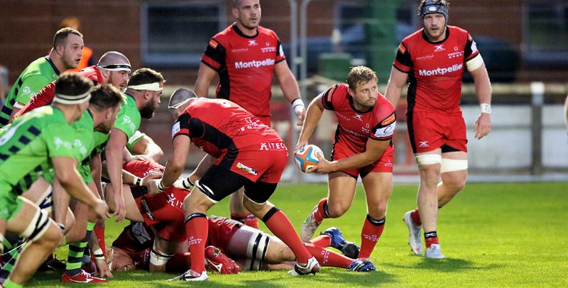 Richard Bolt in action for Hartpury who will be featured live on Sky Sports tomorrow evening