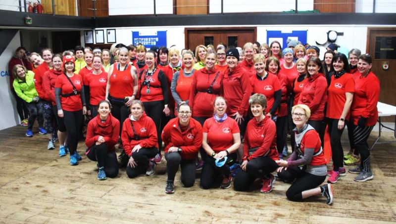 Tewkesbury Allrunners before a training run at the start of February