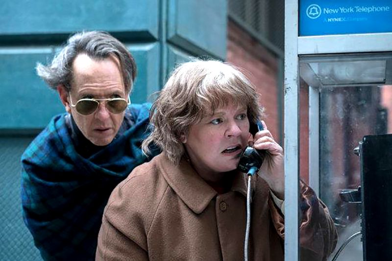 Richard E. Grant and Melissa McCarthy as Jack Hock and Lee Israel. Picture: 20th Century Fox