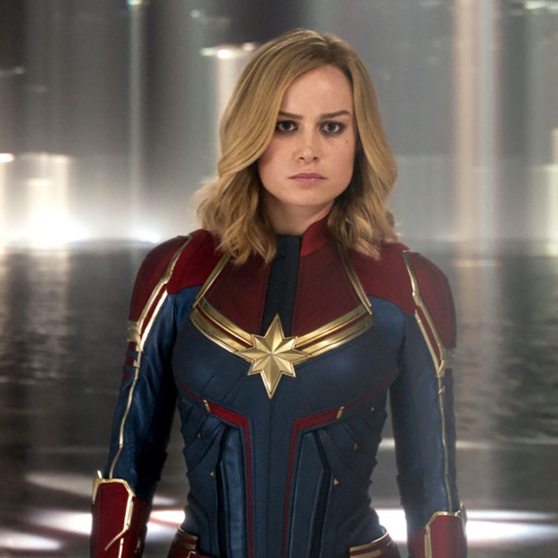 Brie Larson as Captain Marvel. Photo, Marvel Studios