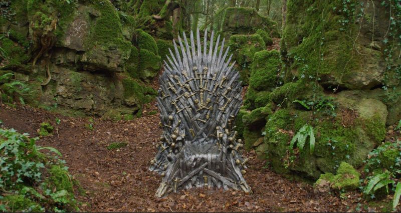 The 'Iron Throne' will be in Puzzlewood until Monday 1st April