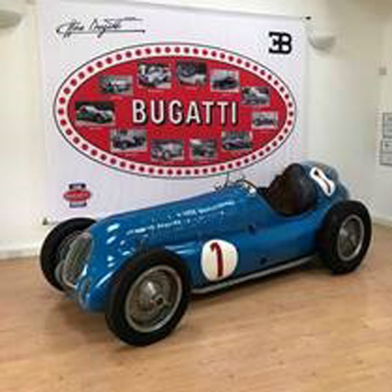 The world-famous Works 59/50B Bugatti at Prescott Hill Climb