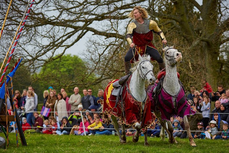 A performer at the Sudeley Castle joust. Photo: John Ord