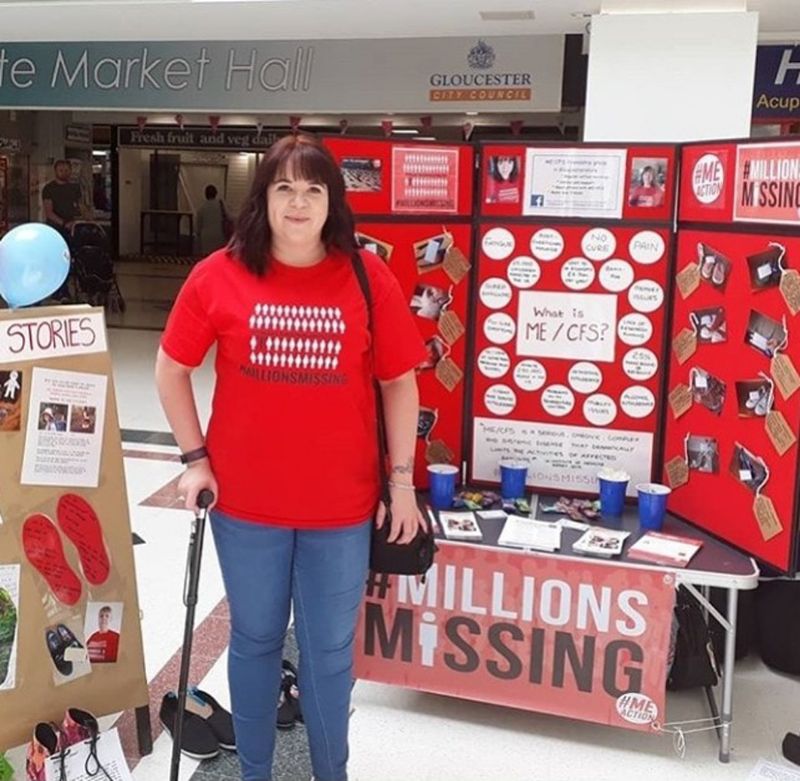 Chantelle at last year’s Millions Missing event in Gloucester