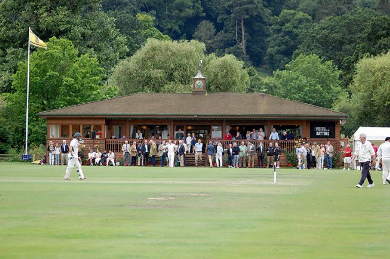 The delightful pavilion at Dumbleton Cricket Club