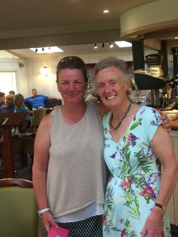 Gill Ashton, right, with her vice-captain Dawn Rimmer