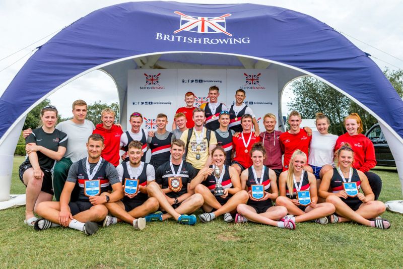 Hartpury's Victor Ludorum winners at 2019 British Rowing Junior Championships. Picture, British Rowing