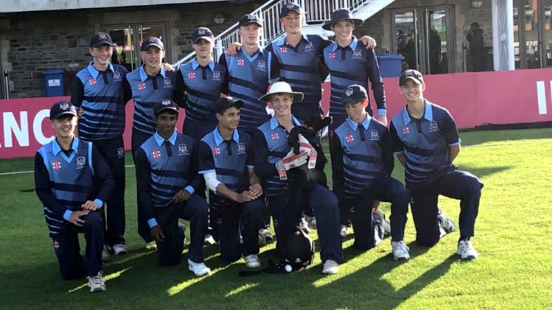 Gloucestershire Under 15s, back row, from left, Tommy Boorman, Ryan Kilmister, Nick Schubach, Will Gilderson, Will Hope, Joe Durie. Front row, from left, George Driver-Dickerson, Praneel Choughule, Sami Hamid (capt), Ollie Elliott, Rhys Price and Stan Brown