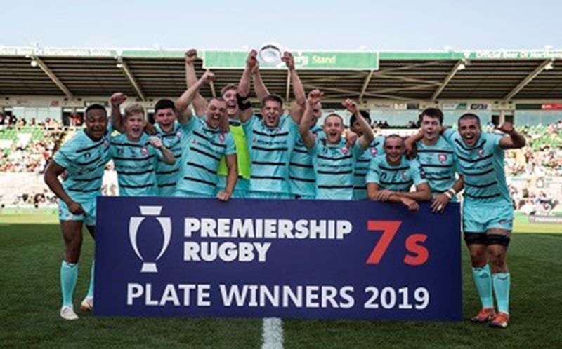 Gloucester successfully defended their Premiership Rugby 7s Plate title