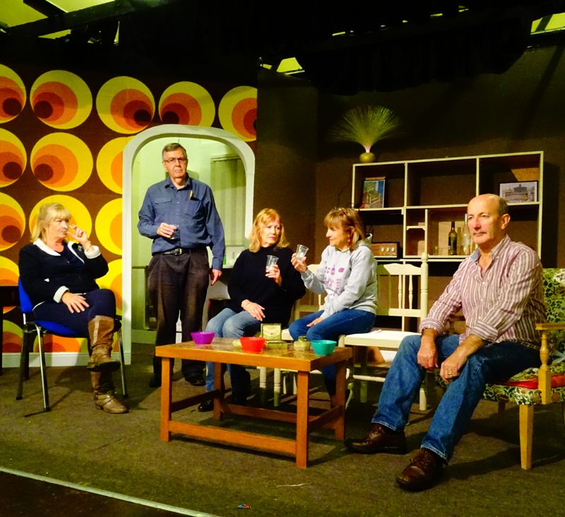 The cast of 'Abigail's Party' in rehearsal