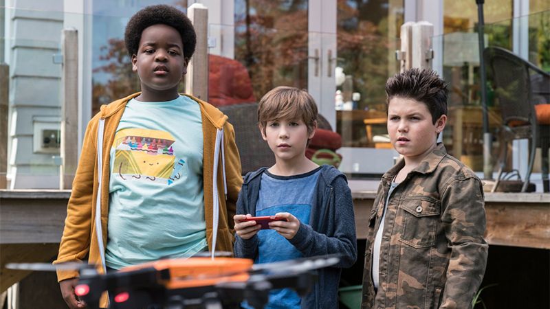 (Left to right) Keith Williams as Lucas, Jacob Tremblay as Max and Brady Noon as Thor. Picture: Universal Pictures