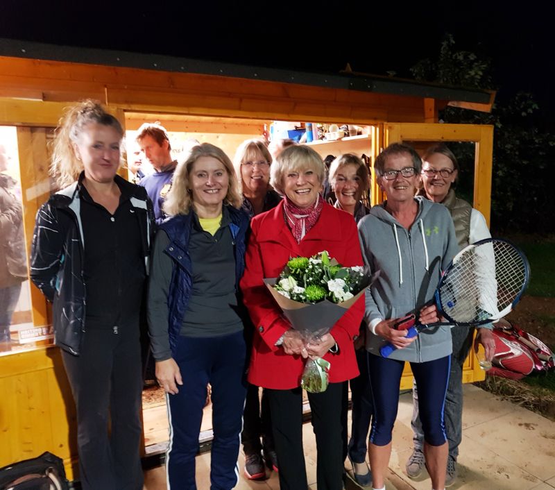 Sue Barker was the star attraction at Winchcombe Tennis Club