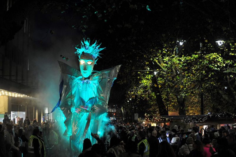 Last year's switch on featured a huge White Witch