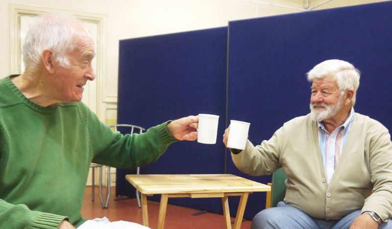 Martin Stockwell (left) and Tony Partridge during rehearsals
