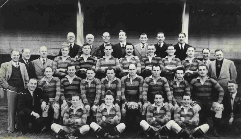 Cheltenham in 1948/49. Frank Cherrington is in the second row, second from the right