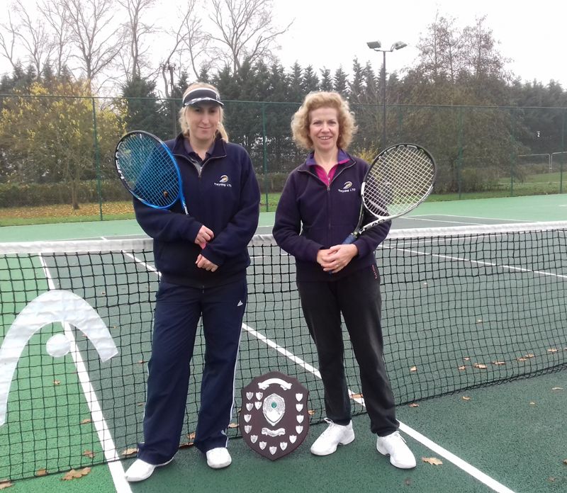 Hannah Reynolds, left, and Linda Gold met in the most recent ladies’ singles at Twyning