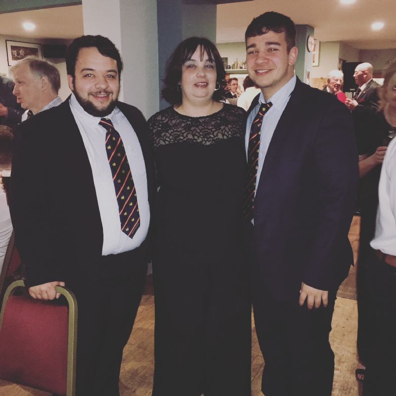 Denise Thompson with her sons Ben, left, and Sam