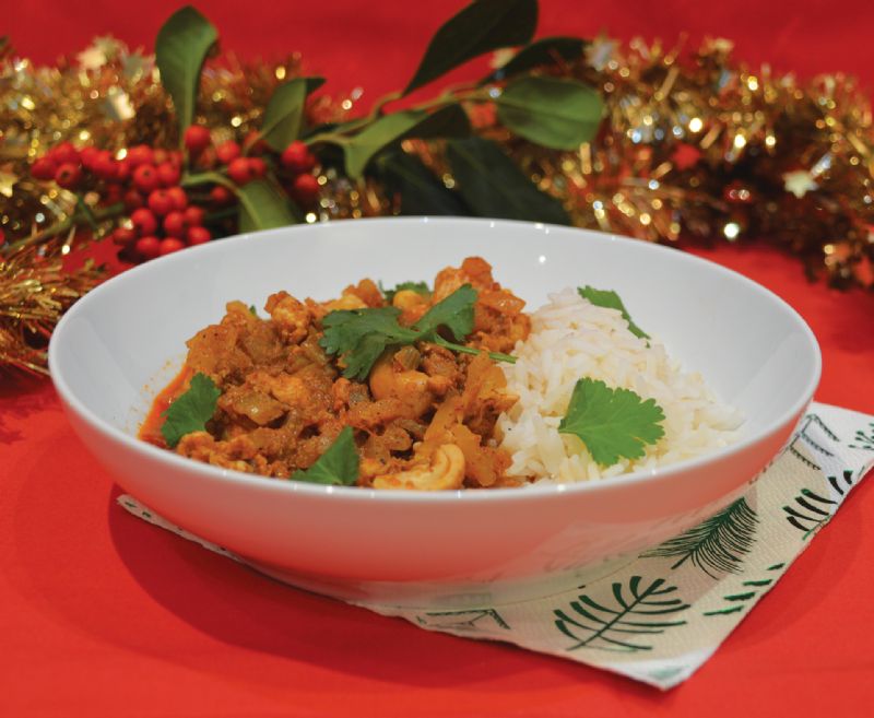 Butter turkey curry Christmas leftovers