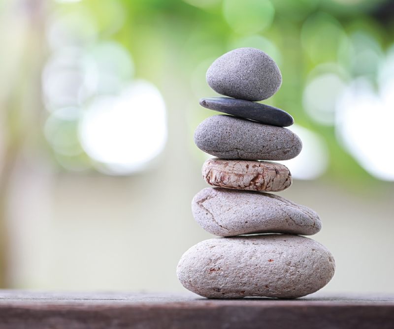 Balance stones life health wellbeing fitness