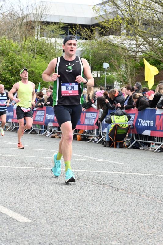 Will Pearce of CLC Striders in the Manchester Marathon