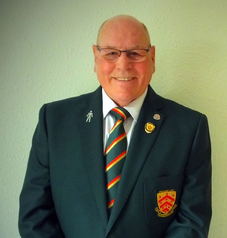 Gloucestershire Golf Union president Dereck Buttler