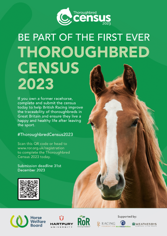 The thoroughbred census runs until 31st December