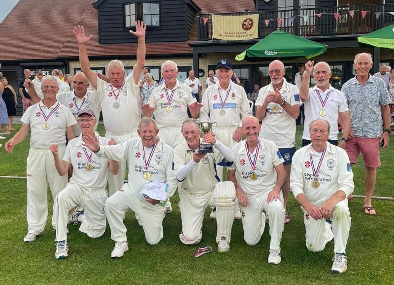 Gloucestershire’s over-70s title winners
