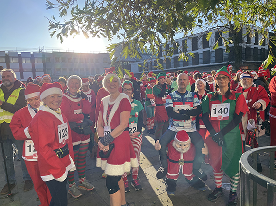 This year’s Santa Fun Run in Gloucester takes place on Saturday