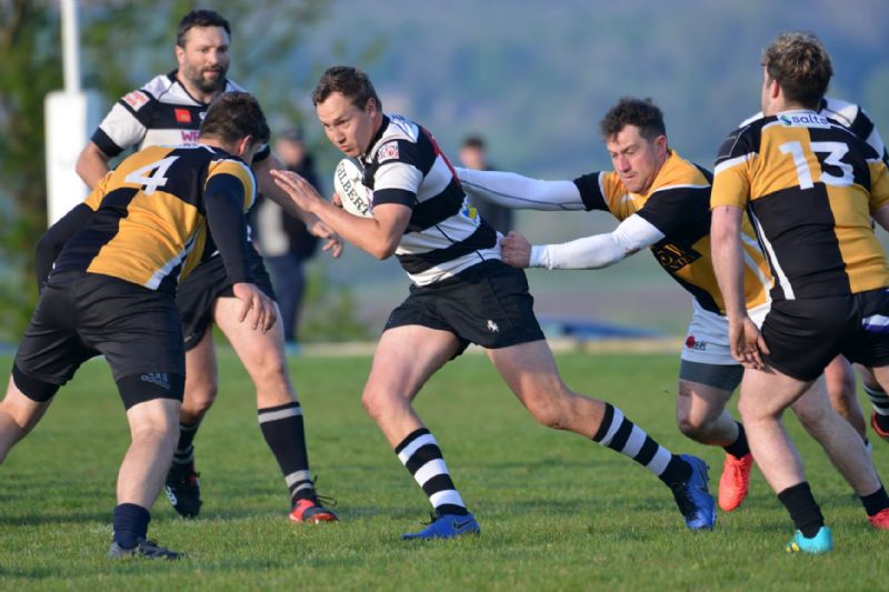 Gus Hayward was among the try-scorers for Stow against Newent on Saturday