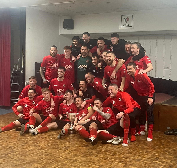 Chalford celebrate retaining the Northern Senior League Division One title